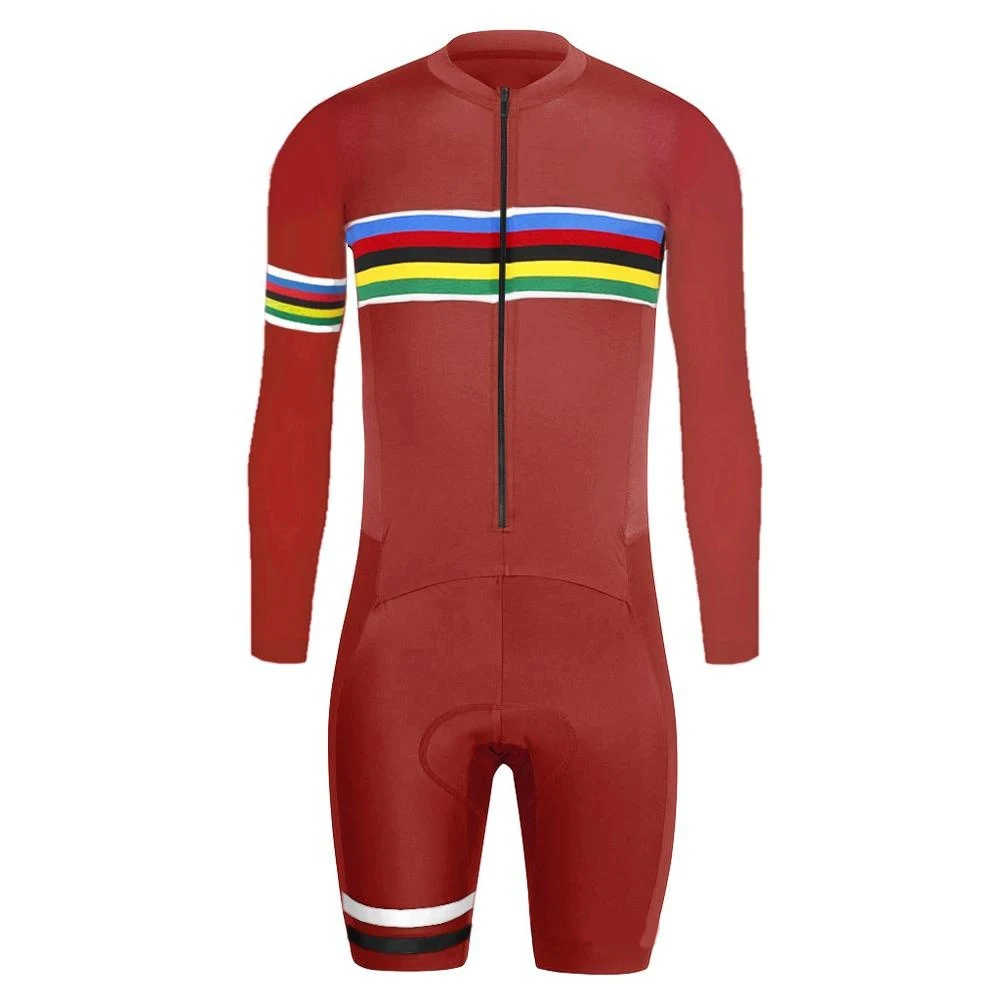 6 Colors Cycling Skinsuit Men's Triathlon Long Sleeve Speedsuit Cycling Clothing Ropa Ciclismo Maillot Active Trisuit Jumpsuit 6 Colors Cycling Skinsuit Men's Triathlon Long Sleeve Speedsuit Cycling Clothing Ropa Ciclismo Maillot Active Trisuit Jumpsuit