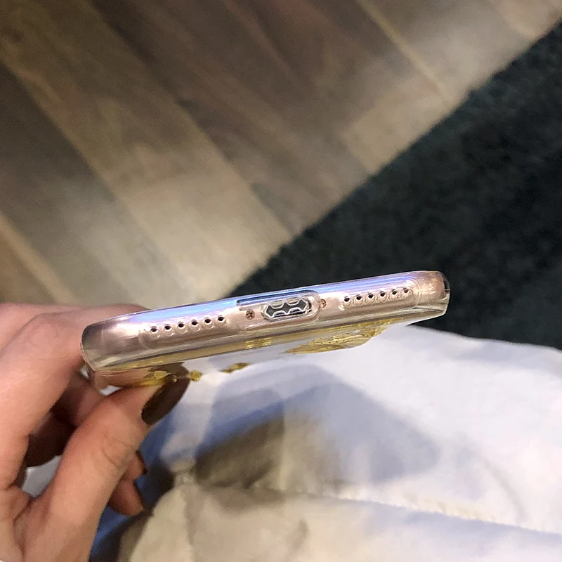 Блестящий чехол с блестками для iphone 6 6s Plus 7 8 Луной космосом звездами блестящие