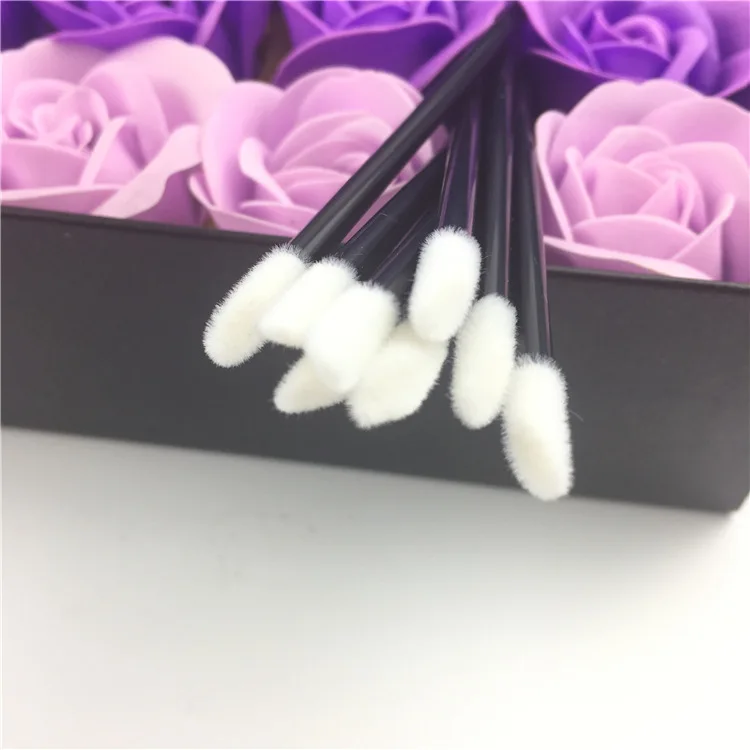 50PCS Disposable Lip Brush Set Lipstick Mascara Wands Brush Cleaning Eyelash Eyebrow Make Up Applicators Tools