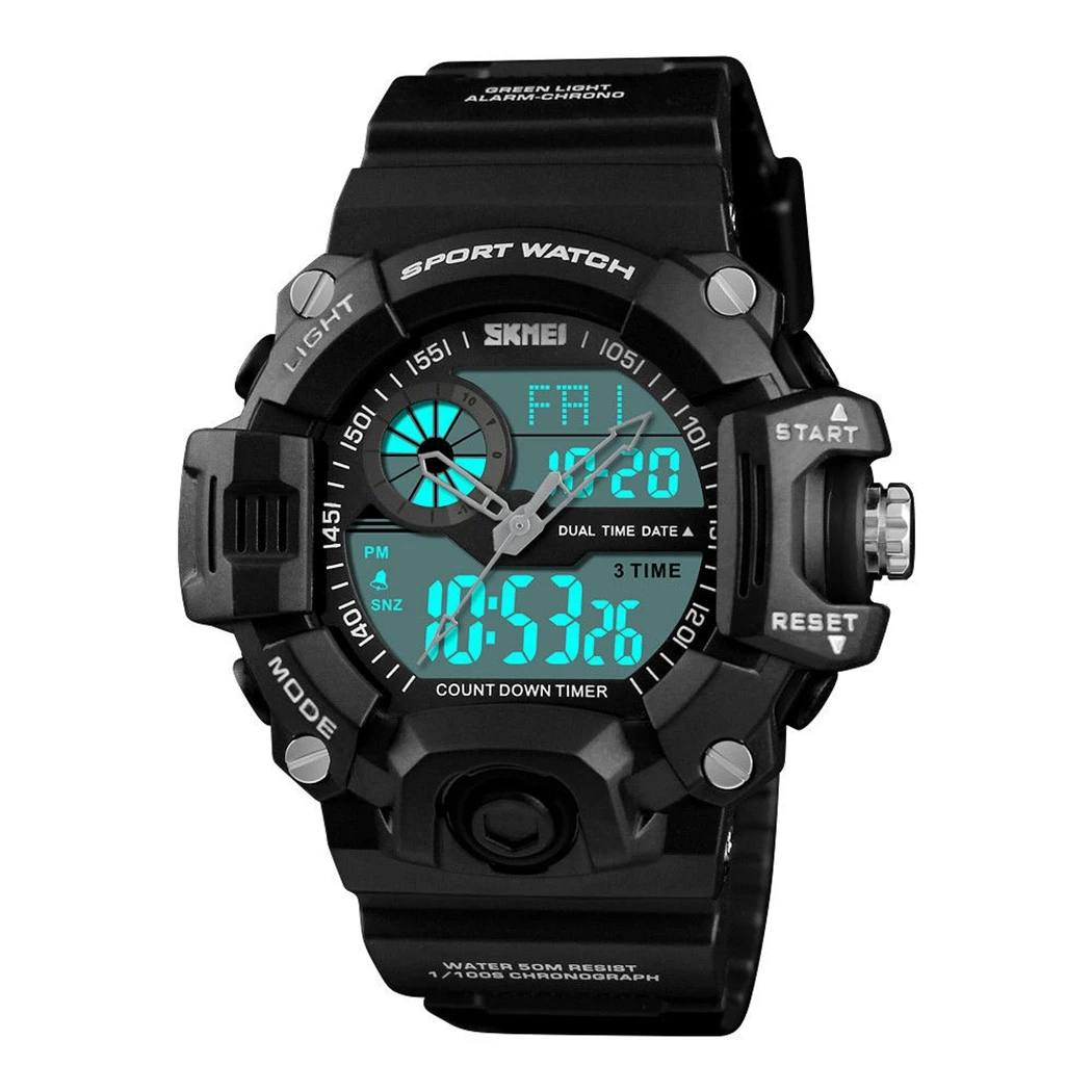 Men's Waterproof Digital Alarm Date Military Sport Army Smart Wrist Watch Men Luxury Brand LED Wristwatches | Электроника