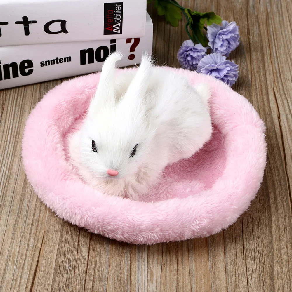 

1PC Cute Pet Rabbit Dog Cat Hamster House Bed Squirrel Winter Warm Hanging House Cage Nest Hamster Sleeping Bed