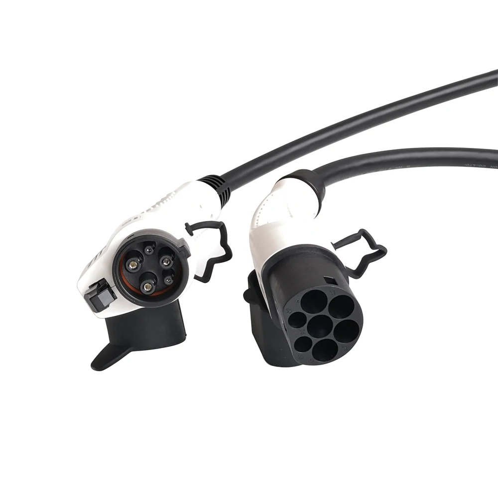 

EV Charging Cable 16Amp/ 32Amp 2000V SAE J1772 to IEC 62196-2 TYPE 1 - TYPE 2 connector for charging station EV Plug