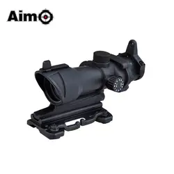 Aim-O тактический прицел точка зрения Область ACOG 4X32 область красный/зеленый сетка с QD Крепление AO5319