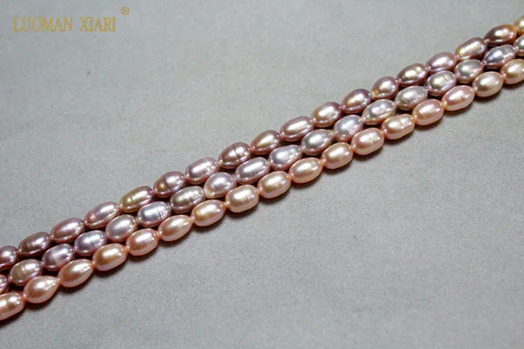Изысканные натуральный белый розовый пресноводный жемчуг AAA бусины неправильной формы для самостоятельного изготовления ювелирных изделий браслет ожерелье 4 мм-11 мм