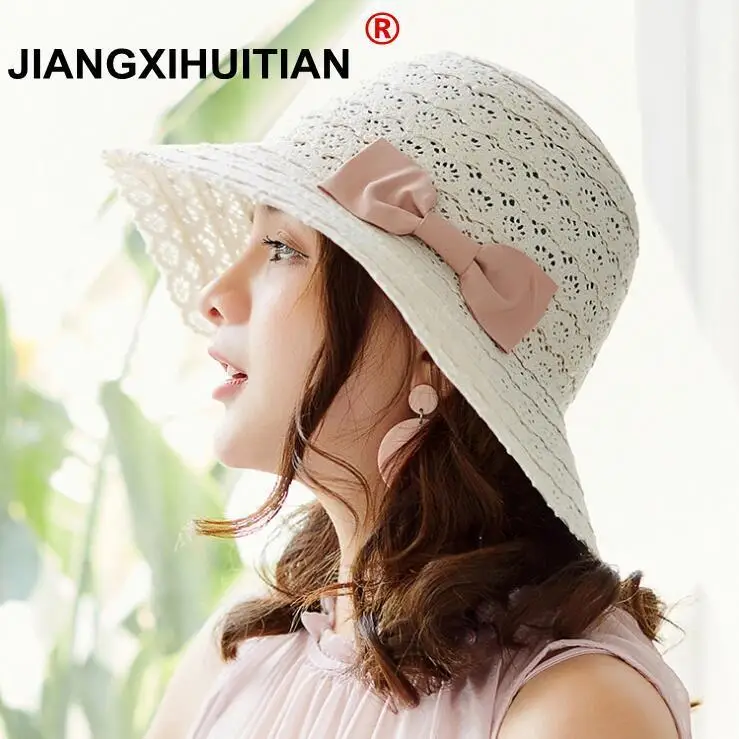 Jiangxihuitian 2018 новые летние шляпы для женщин модный дизайн женская пляжная шляпа с