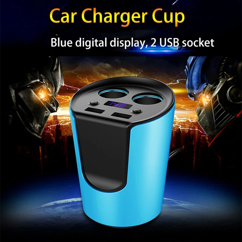

SAST intelligent car charger according to different mobile phone to adjust the charge current digital monitoring battery voltage