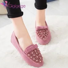 Glglgege/Коллекция года; сезон осень-зима; Новая Теплая обувь в горошек; женская плюшевая бархатная обувь; повседневная обувь на плоской подошве с заклепками и цветами