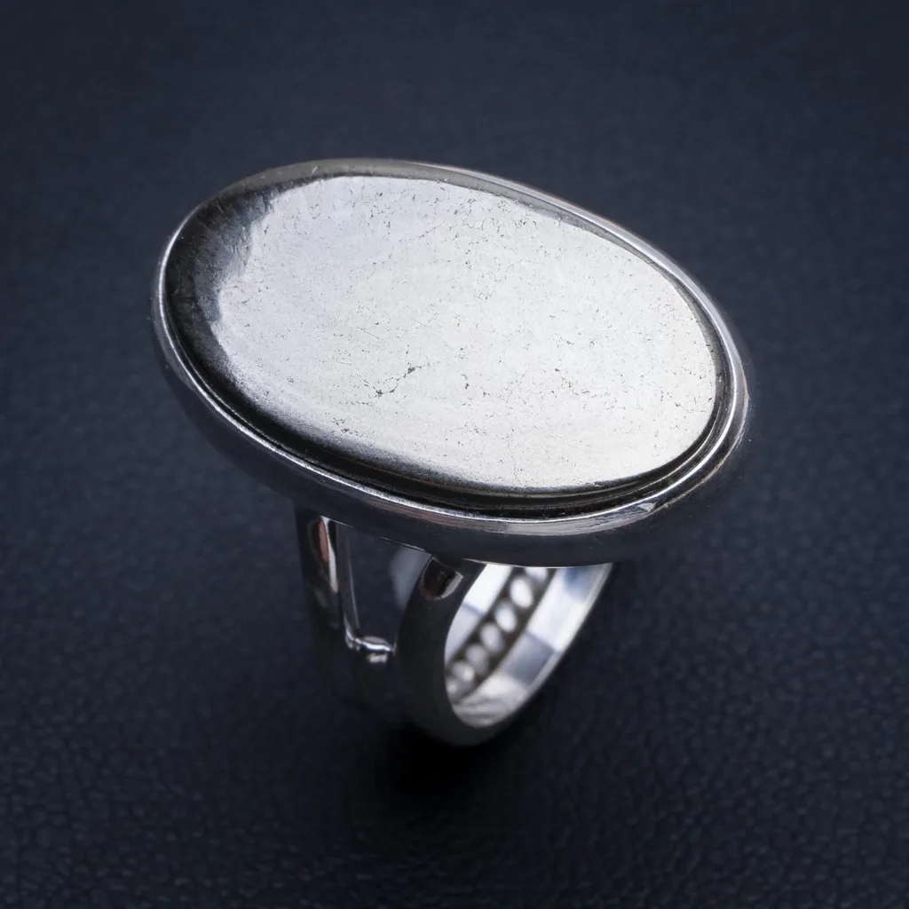 

Natural Apache Gold Stone 925 Sterling Silver Ring, US Size 7 Q2736