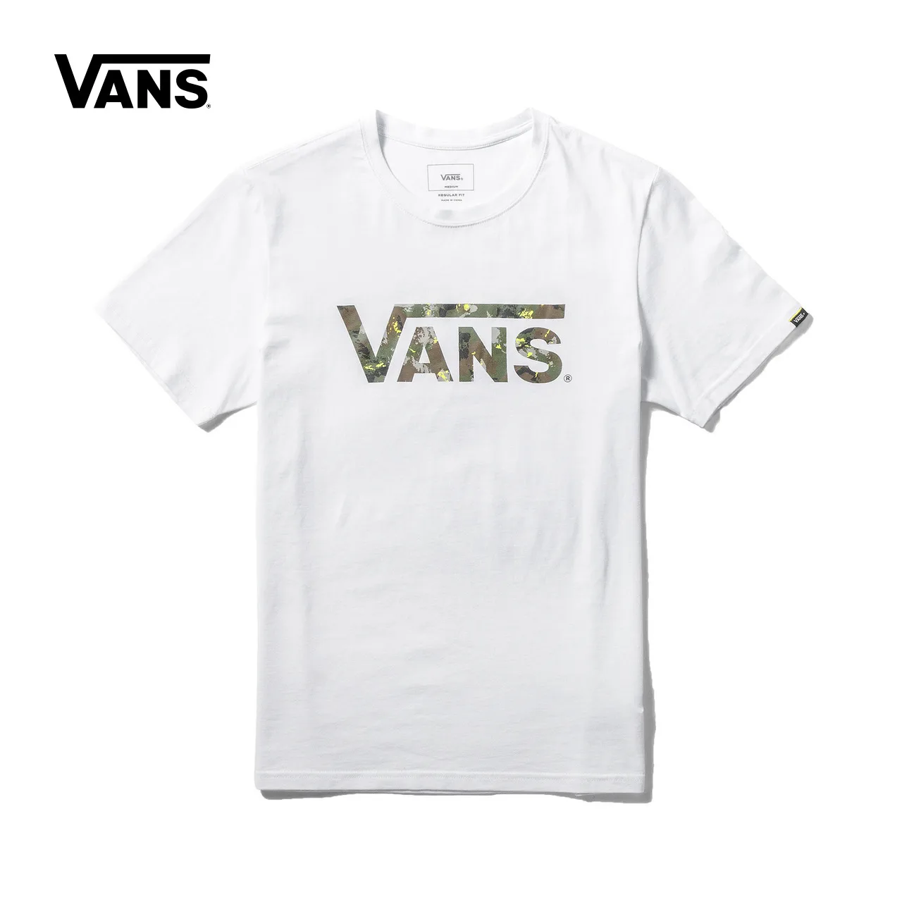 

Original New Arrival Vans Men's Logo Graphic T Shirt O-neck Short Sleeve Cotton Tops Skateboarding Tees VN0A3DCUWHT