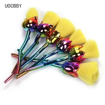 

UOCBBY Rose Classic Soft Synthetic Cosmetic Makeup Brushes Set Maquiagem Foundation Powder Blush Eyeliner Blending Brush 30sets