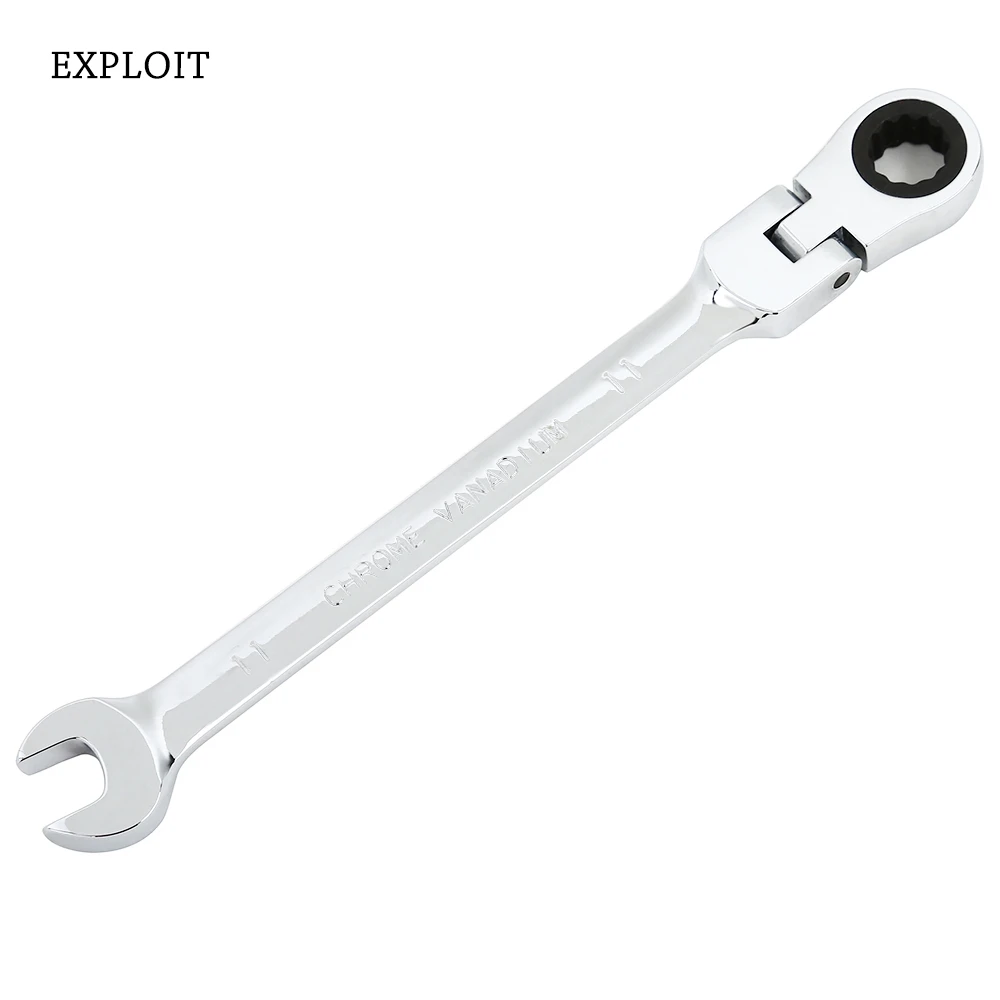 Exploit Dual purpose Ratchet Wrench 9MM / 11MM Double End 12 Precise
