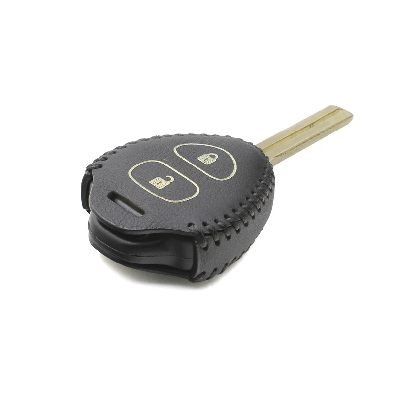 

luckeasy for toyota rav4 2009 2012 venza 2013 corolla 2007 Genuine Leather Car Key case wallet holder remote key cover key2a