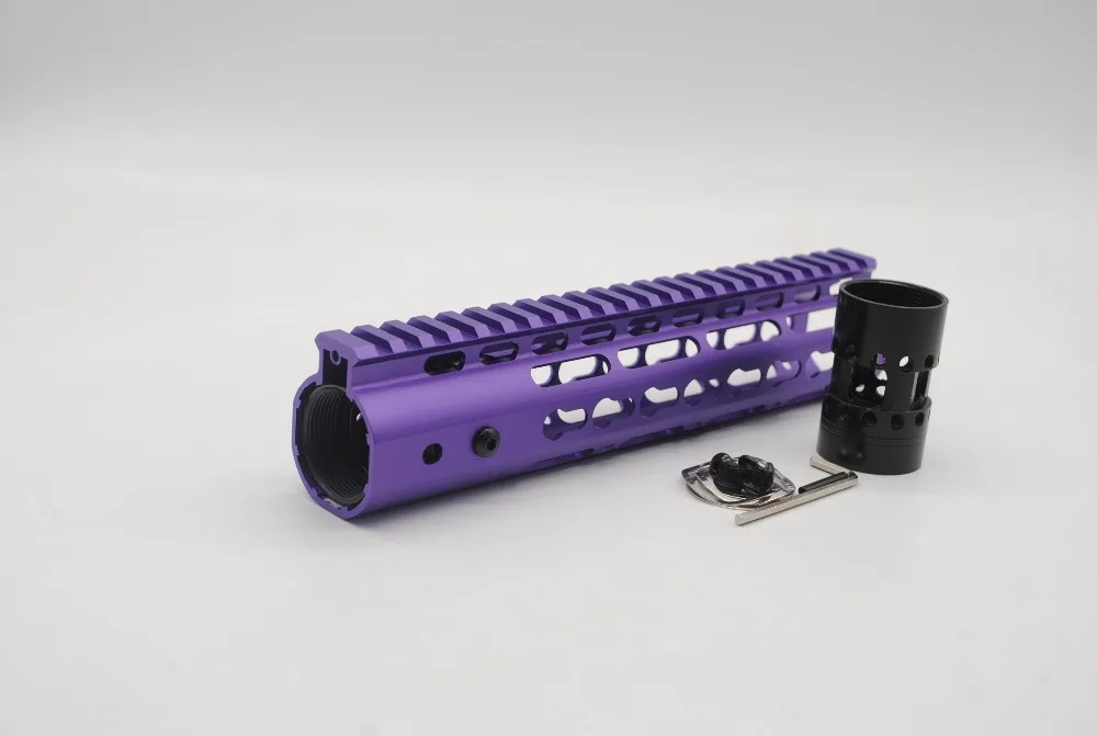 Трирок 9 ''дюймовый фиолетовый анодированный Keymod Handguard Rail Free Float Picatinny Mount System