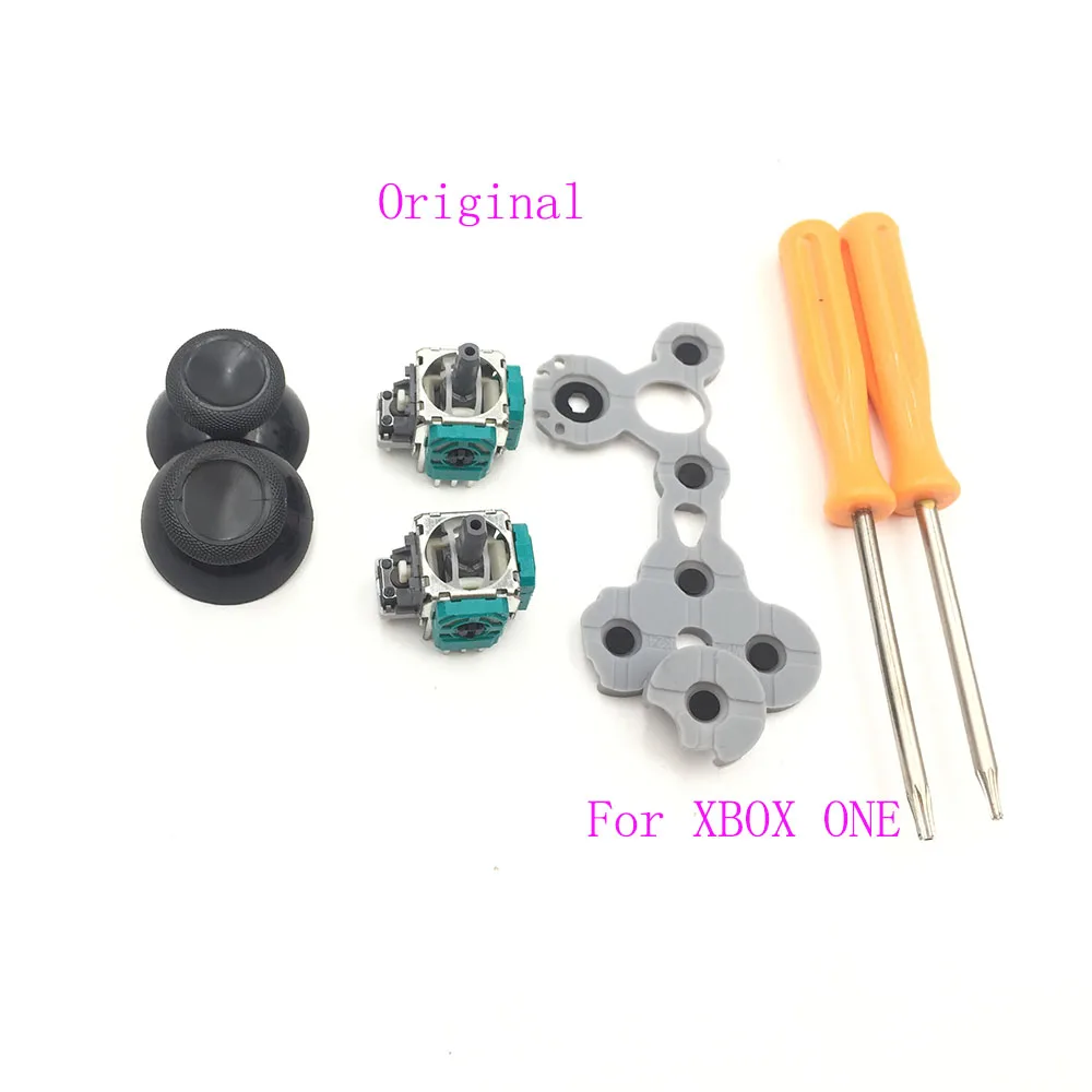 3D аналоговый датчик джойстика с коромыслом Thumbstick cap/Grip Cover для Xbox One& S Набор отверток из силиконовой резины