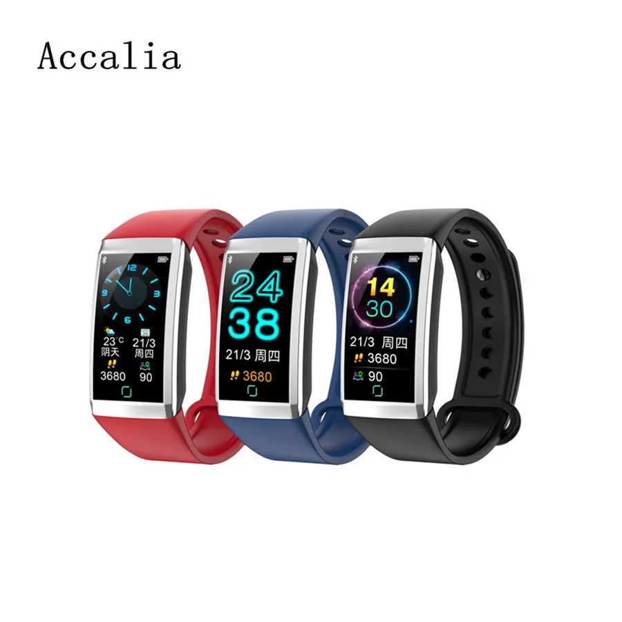 

Accalia TD19 smart bracelet 1.14 high-definition screen multiple dial interface heartrate blood pressure monitor smartwatch