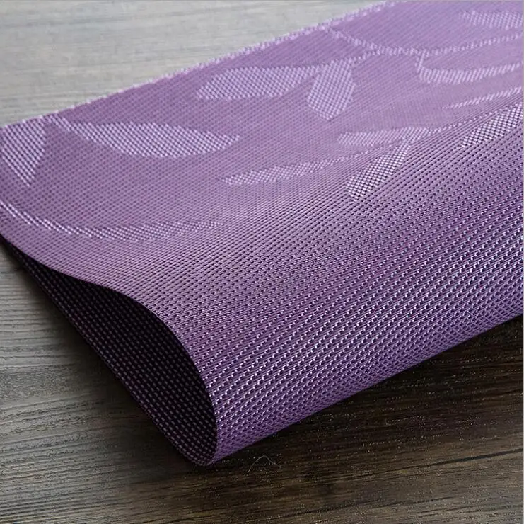  Fyjafon 4/6pieces Kitchen Table Mats Set Heat Protection PVC Table Mat Placemats Anti-slip Table Ma