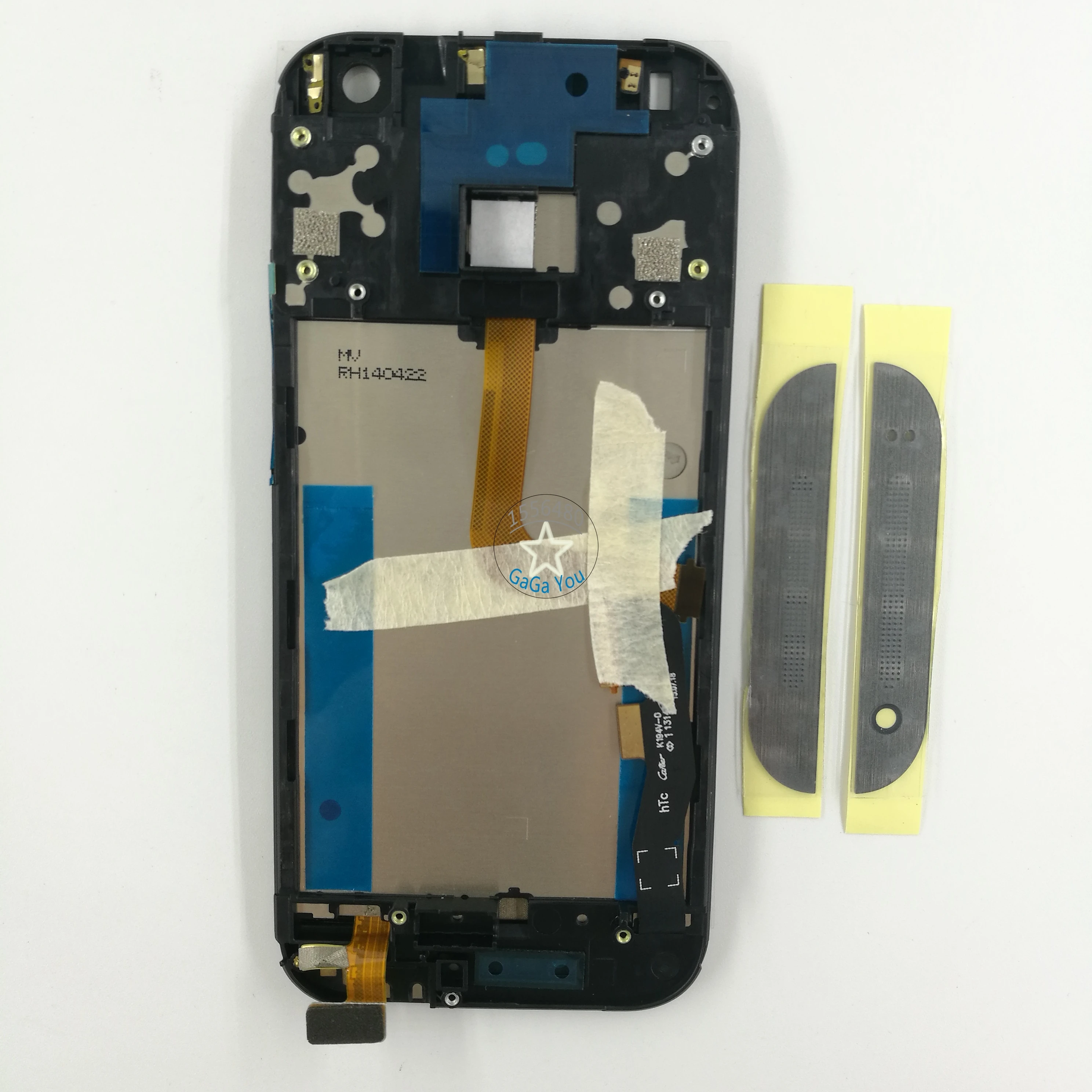 

For HTC One Mini 2 M8 Mini Black/Gold Original Tested LCD Display Touch Screen Digitizer With Frame Replacement+Logo