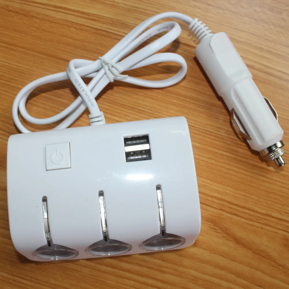 Dewtreetali Автомобильный Разветвитель Прикуривателя 2USB порта зарядное устройство