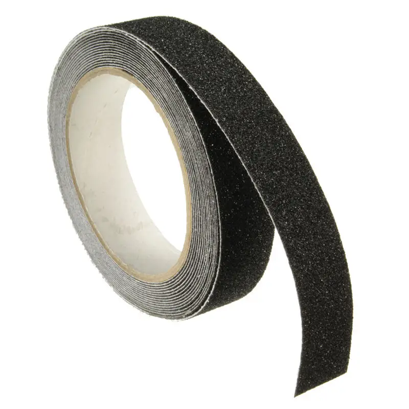 

Safurance 5m x 2.5cm Black Roll Safety Anti-slip Tape Non Skid Safe Grit Tape Grip Sticker Warning Tape