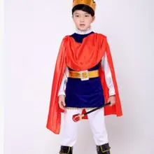 Дети Король Косплей Костюм принцессы для детей мальчиков новогодние семейные вечерние платья Fantasia Европейский королевский одежда