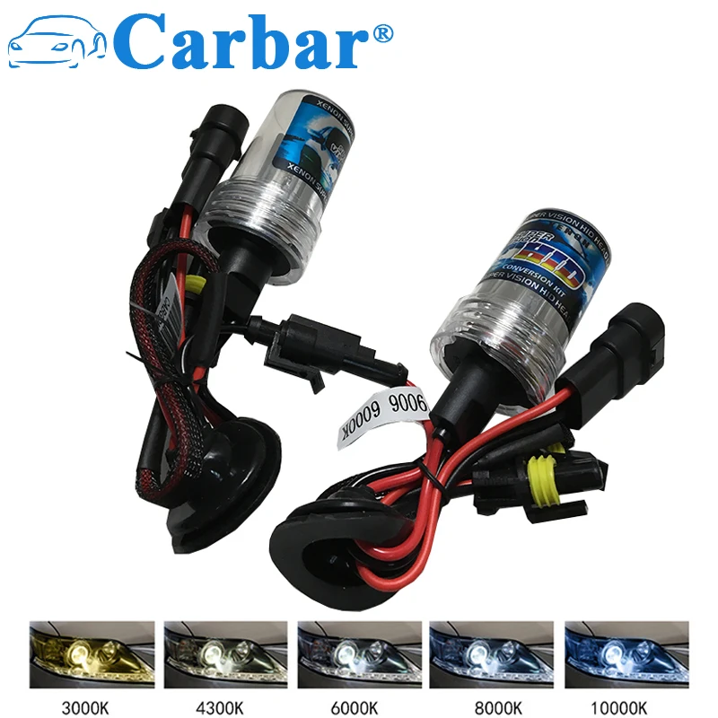 Ксеноновая лампа Carbar # HB4 HID 35 Вт 4300K 6000K 8000K ксеноновая H1 H3 9006 H7 H8 H11 9005 9012|Лампы для