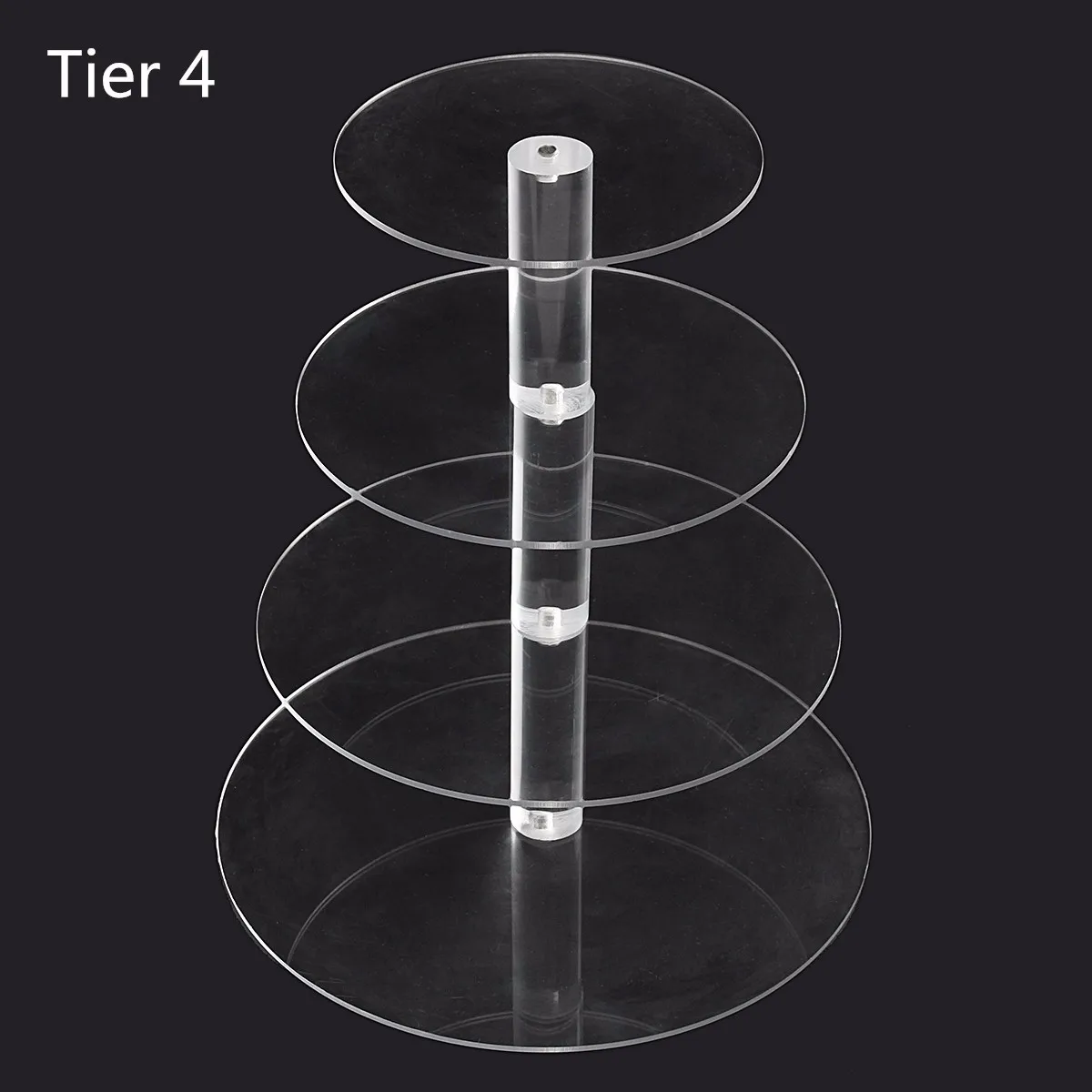 3/4/5/6 уровня прозрачный белый круглый чашки торт подставка акриловая подставка для кекса поставки Дисплей башня одежда для свадьбы, дня рождения украшения