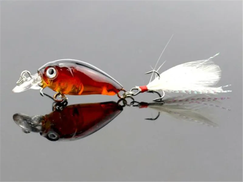

Dynamic New Lot 1pcs Fishing Lures Bass Crank Bait Tackle Fish Hooks 3.6cm/4g High Quality O17