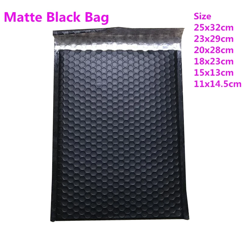 

Matte Black Bubble Mailer Envelopes/Foil Padded Mailing Bag/Self Sealing Waterproof Black Mailing Bag Express Packaging Pouch