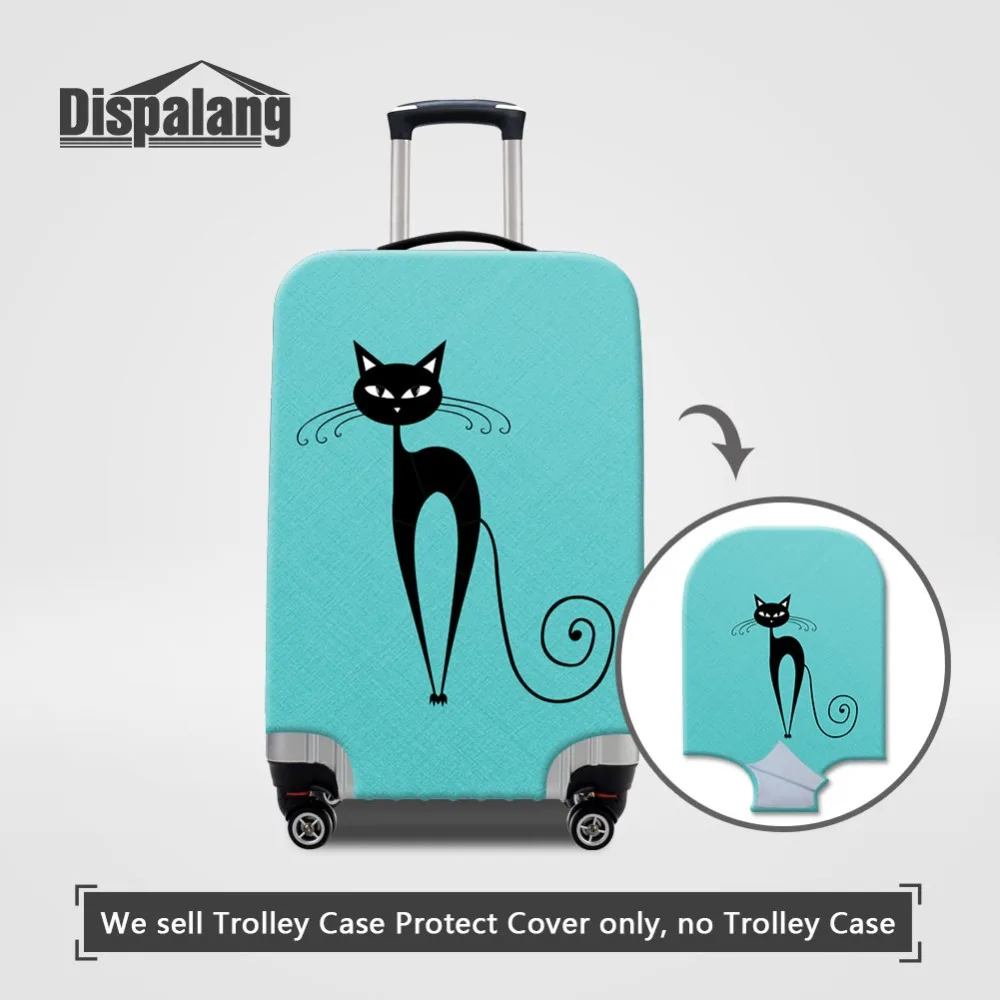 

Dispalang Novel Design Waterproof Suitcase Protective Cover Abstract Cat Printing Elastic Trolley Case Cover Luggage Protector