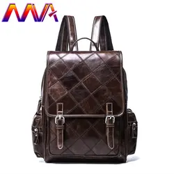 MVA женский рюкзак из натуральной кожи, модная школьная сумка, мужские повседневные винтажные сумки, Новое поступление, мужской рюкзак из