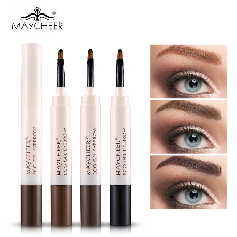 

Eyebrow Makeup Waterproof Eyebrow Dye Cream Long-lasting Waterproof Eyebrow Enhancer with Brush Brown Grey Eye Brows Gel Pencil