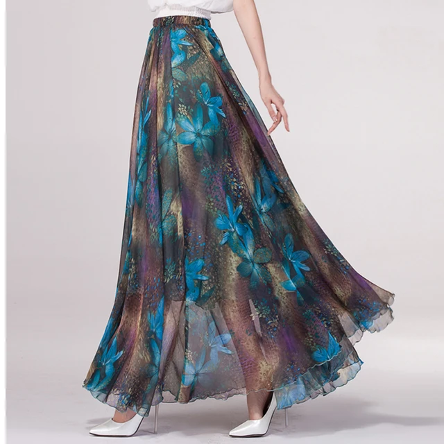 Lace Layered Skirt Elegant Maxi Length Solid Color A line - Temu