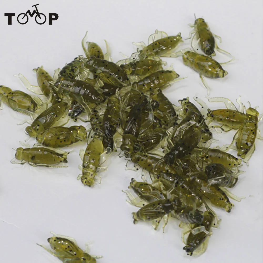 

20Pcs 0.8g 2cm Soft Fishing Lures Pesca Lightweight Cricket Insect Lure Simulation Baits