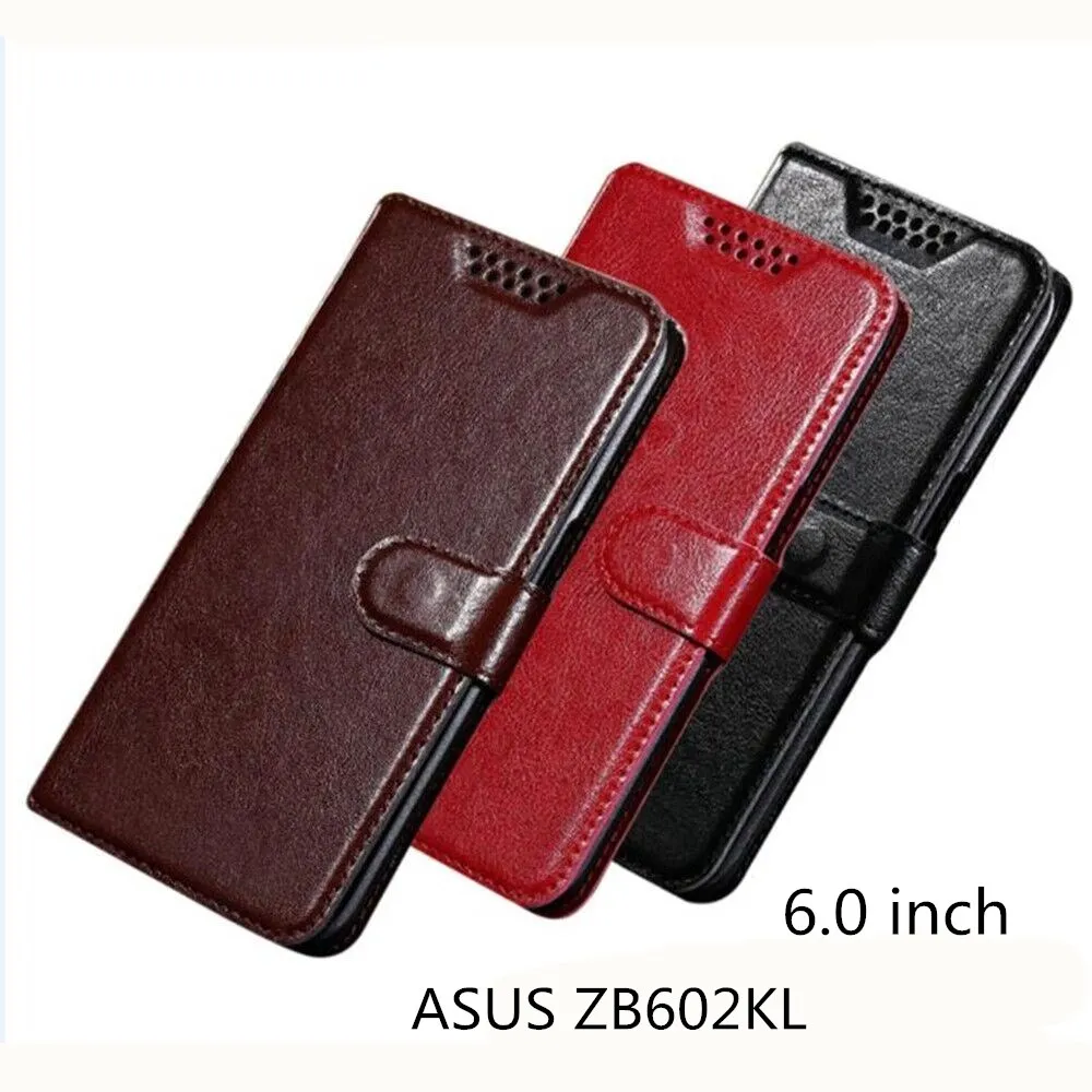 

Luxury PU Leather Back Cover Case For ASUS ZenFone Max Pro M1 (ZB602KL) Case Flip Protective Phone Bag
