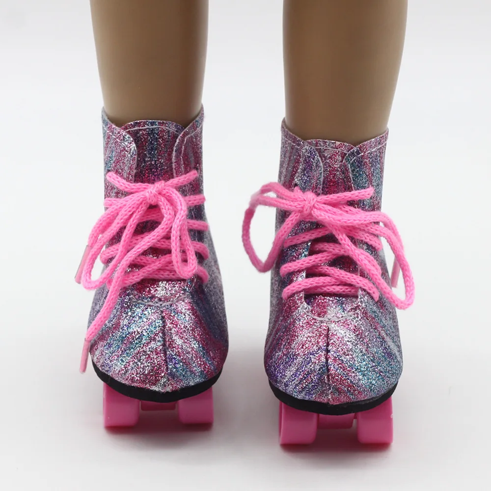 18-дюймовая кукла обувь кукла с блестками роликовые коньки для 18 дюймов наше поколение девушка кукла аксессуары