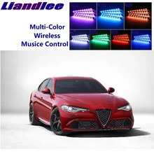 LiandLee автомобиль светящийся Интерьер пол декоративные атмосферные сиденья акцент окружающий неоновый свет для Alfa Romeo Giulia 952