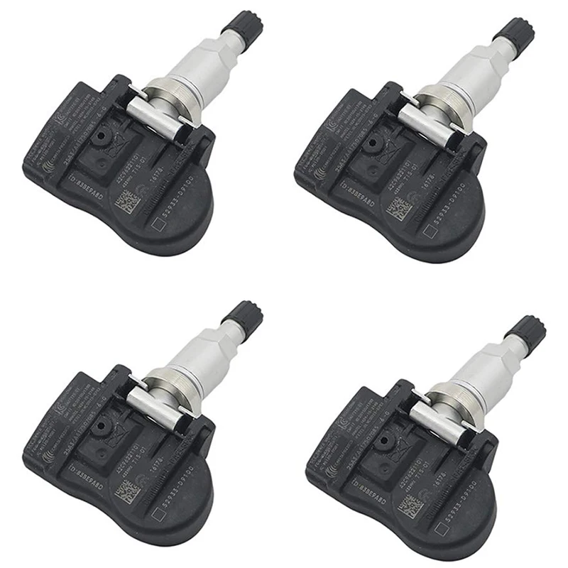 

4Pcs Tpms 52933D9100 52934D9100 Tire Pressure Monitor Sensor For Kia Sportage Ql 2016 K7 2016 Cadenza