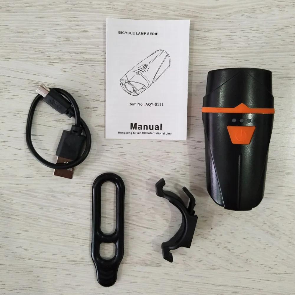 Best Bike Tool Bicycle Lights Universal Bicycle Light USB Rechargeable LED Front Headlight Mode Waterproof 4