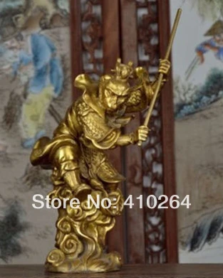 

[old craft ] The oriental ancient goods , Chinese copper monkey King Pegasus totem statue (A0314)