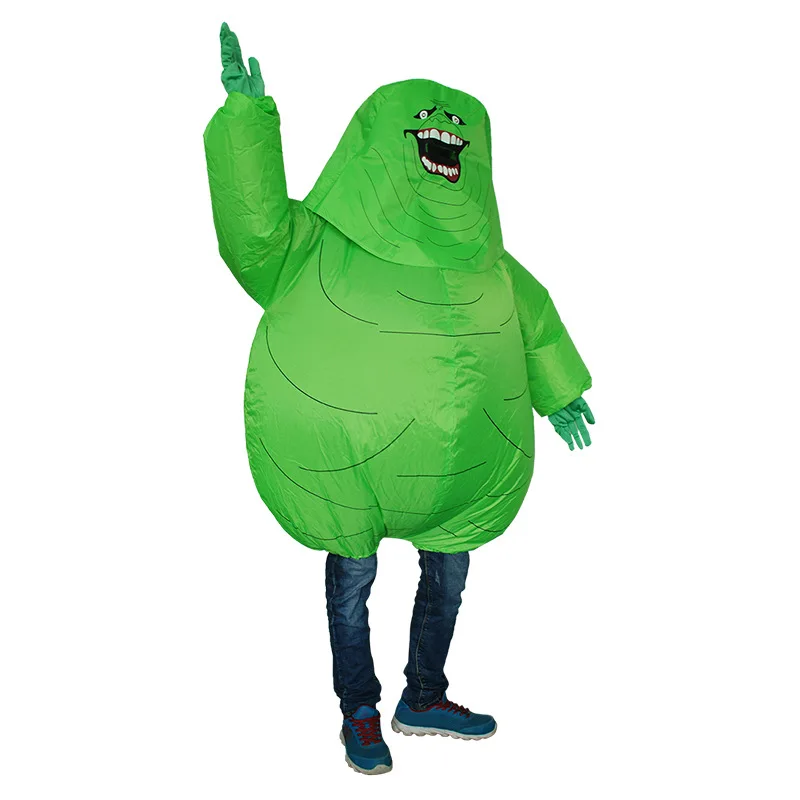 

Green Alien Cosplay Costumes ET Monster Inflated Garment Halloween Christmas Carnival Party Clothes Fancy Dress Up Noveltly Toys