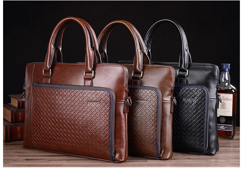 Классический деловой мужской портфель сумка брендовая ручная Компьютерная сумка для ноутбука кожаная мужская сумка-мессенджер сумки для