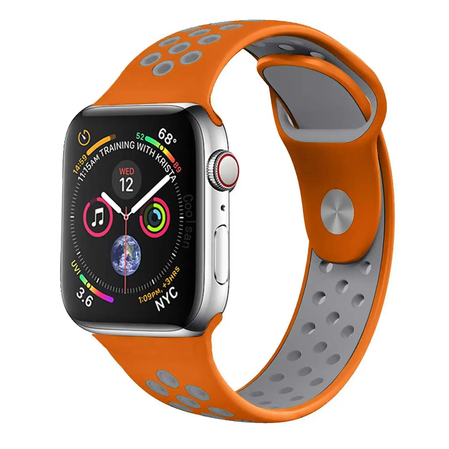 Silicone strap for Apple Watch band 44mm 42mm Bracelet Wrist belt apple watch nike+ strap iWatch 4 3 2 1 series 40mm 38mm bands