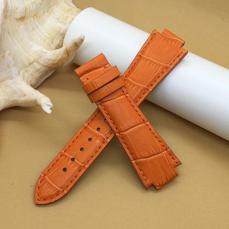 24*14mm High Quality Genuine Leather Watch Bands Strap Watch Men
