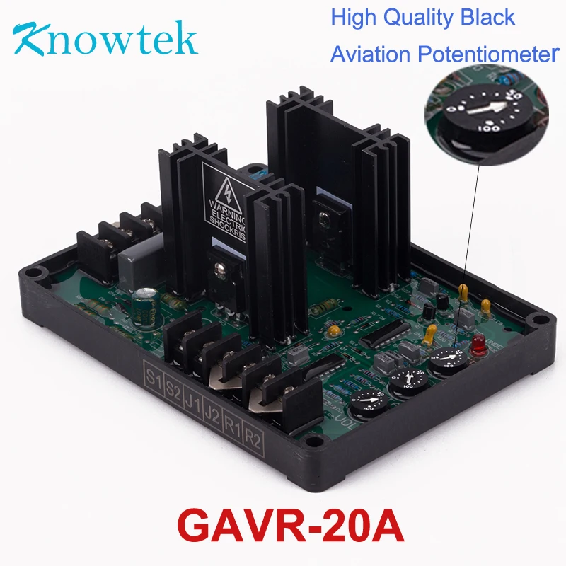 

Universal 20A Blushless AVR GAVR-20A Automatic Voltage Regulator for Genset Generator