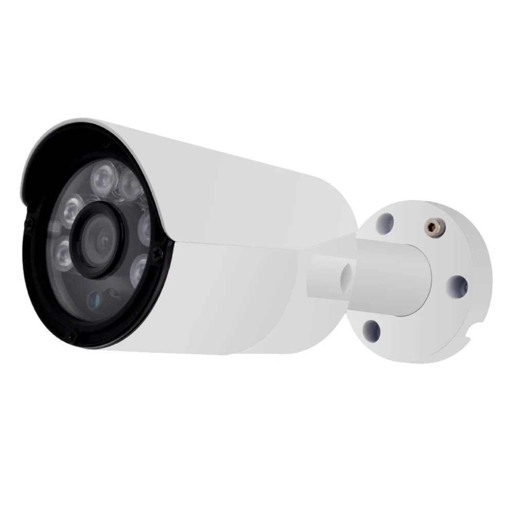 AZISHN 4MP IP Камера ONVIF H.265/H.264 25fps наружного наблюдения IP66 металлическая камера системы видеонаблюдения Hi3516D + 1/3 "OV4689 6 шт. массив светодиодов