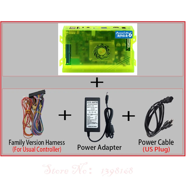 Original Pandora Box 6 Home Edition 1300 in 1 Games board Family Version harness Adapter for Joystick Arcade Marchine Cabinet
