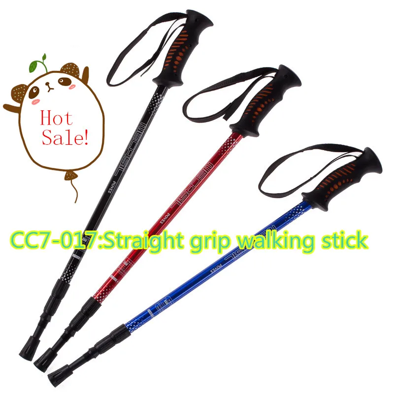 017 трость для ходьбы полюс прямая ручка ультра-легкий тростник алюминий antishock костыль резиновая лыжное оборудование