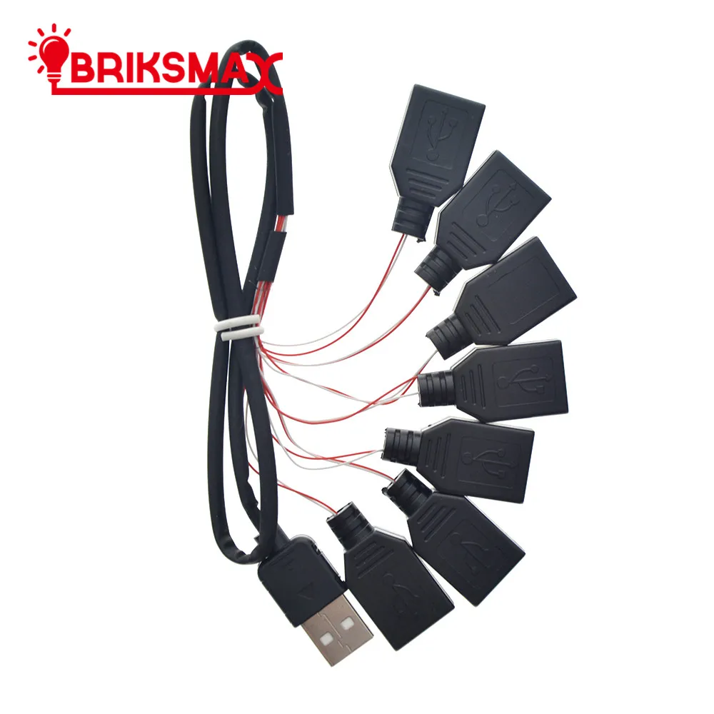 Аксессуары для оссветильник ительных приборов BRIKSMAX черный от одного до семи USB