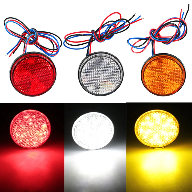 

Urbanroad Motorcycle Electric Vehicles 24 LED Reflector Tail Light Warning Lights 12V Reflective Sheet Truck LED Edge Light