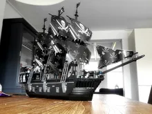 Kazi KY87010 Black Pearl Legooed 1184pcs Building Block Pirates Of The Caribbean Ship Assembling Toys Pirate ship Legoe